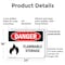 Signmission Flammable Storage Danger Sign, Plastic, 24in W x 18in L, 2PK OS-2PACK-DS-P-1824-L-2015 - alternate 3